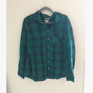 NEW Green Check Top